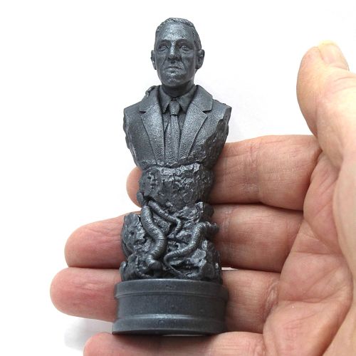 HP Lovecraft Figure FRIDGE MAGNET Metallic Steel Finish